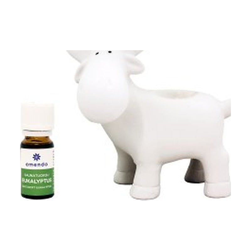 Weisses Sauna-Rentier mit Eukalyptusduft 10 ml