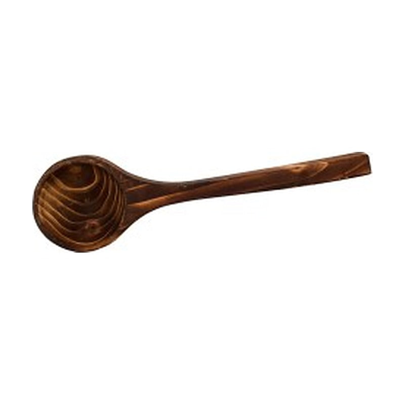 Saunakelle aus Holz, verkohlt