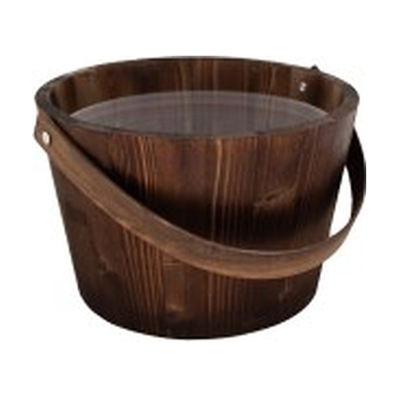Saunakübel aus Holz, braun